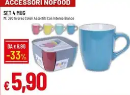 IperFamila Set 4 mug offerta