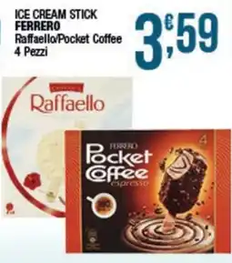 Sidis Ice cream stick Ferrero Raffaello/Pocket Coffee offerta
