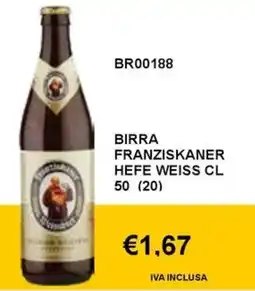 Italy Cash and Carry Birra Franziskaner Hefe Weiss offerta