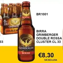 Italy Cash and Carry Birra Grimberger Double Rossa Cluster offerta