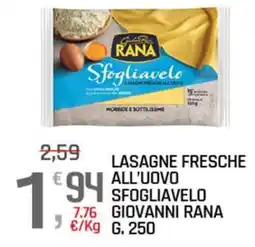 A&O Lasagne fresche all'uovo sfogliavelo Giovanni Rana offerta