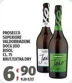 Vivo Supermercati Prosecco superiore Valdobbiadene DOCG Jeio offerta