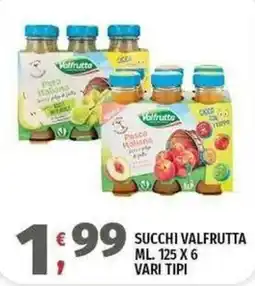 Vivo Supermercati Succhi Valfrutta offerta