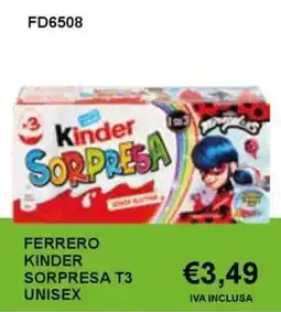 Italy Cash and Carry Ferrero Kinder Sorpresa T3 Unisex offerta