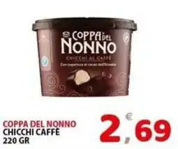 Il Centro Superstore Coppa del Nonno chicchi caffè offerta