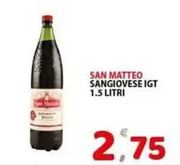Il Centro Superstore San Matteo Sangiovese IGT offerta