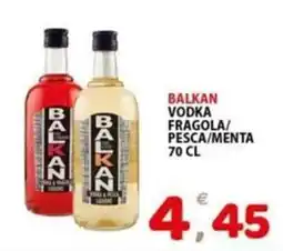 Il Centro Superstore Balkan Vodka Fragola/Pesca/Menta offerta
