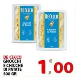 Premium Supermercati De Cecco gnocchi e chicche di patate offerta