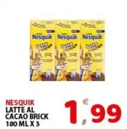 Premium Supermercati Nesquik latte al cacao brick offerta