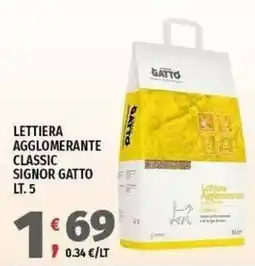 Vivo Supermercati Lettiera agglomerante classic signor gatto offerta
