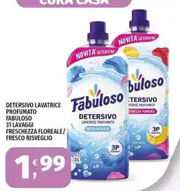 Vivo Supermercati Detersivo lavatrice profumato Fabuloso offerta