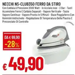 IperFamila Necchi ferro da stiro offerta
