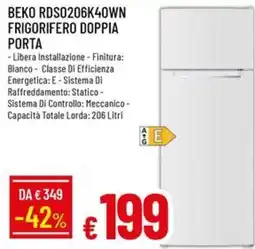 IperFamila Beko frigorifero doppia porta offerta