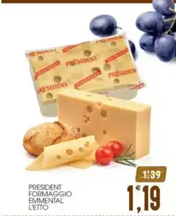 SpesAmica President Formaggio Emmental offerta