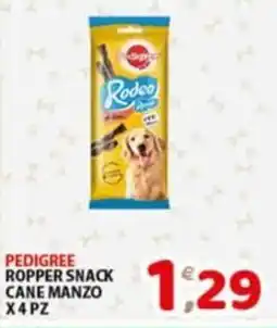 Mio Market Pedigree Rodeo snack cane manzo offerta