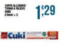 Sidis Carta alluminio trama a rilievo Cuki offerta
