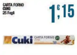 Sidis Carta forno Cuki offerta