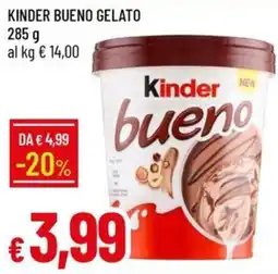 IperFamila Kinder bueno gelato offerta