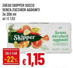 IperFamila Skipper succo senza zuccheri aggiunti offerta