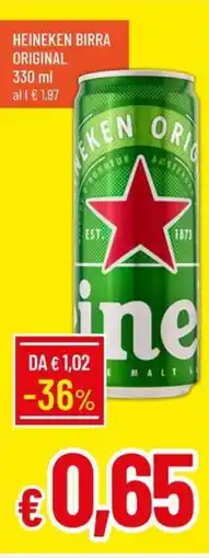 IperFamila Heineken birra original offerta