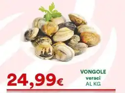 Supermercati Pasquale Prisco Vongole veraci offerta