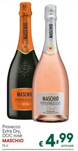 DiMeglio Prosecco Extra Dry, DOC rosé MASCHIO offerta