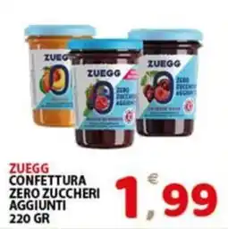 Premium Supermercati Zuegg confettura zero zuccheri aggiunti offerta