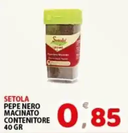 Premium Supermercati Setola pepe nero macinato offerta