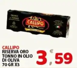 Premium Supermercati Callipo Riserva Oro Tonno in Olio di Oliva offerta