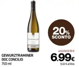 Superconti Gewurztraminer Doc Concilio offerta