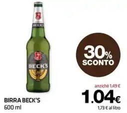 Superconti Birra Beck's offerta