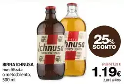 Superconti Birra Ichnusa non filtrata offerta