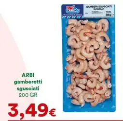Supermercati Pasquale Prisco Arbi gamberetti sgusciati offerta