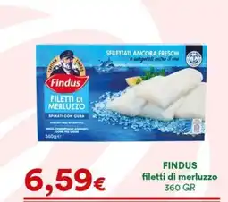 Supermercati Pasquale Prisco Findus filetti di merluzzo offerta