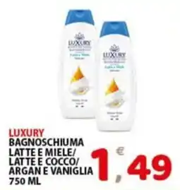 Premium Supermercati Luxury bagno schiuma latte e miele offerta