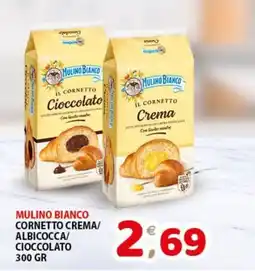 Mio Market Mulino Bianco Cornetto Crema/Albicocca/Cioccolato offerta