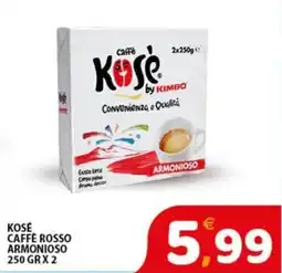 Premium Supermercati Kosé caffè rosso armonioso offerta