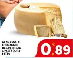 Premium Supermercati Gran regale formaggio da grattugia a pasta dura offerta