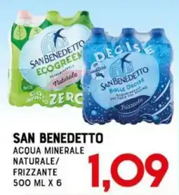 Gran Risparmio San Benedetto acqua minerale naturale/frizzante offerta