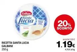 Superconti Ricotta Santa Lucia Galbani offerta