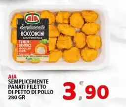 Premium Supermercati AIA semplicemente panati filetto di petto di pollo offerta