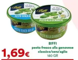 Supermercati Pasquale Prisco Biffi pesto fresco alla genovese classico/senz'aglio offerta