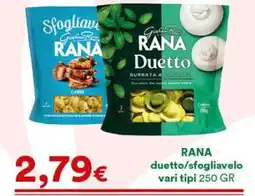 Supermercati Pasquale Prisco Rana duetto/sfogliavelo offerta
