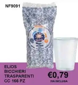 Italy Cash and Carry Ellos bicchieri trasparenti offerta