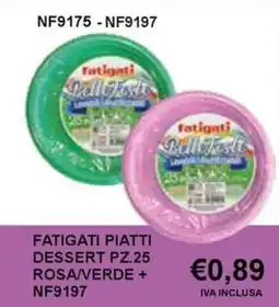 Italy Cash and Carry Fatigati piatti dessert offerta