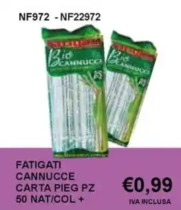 Italy Cash and Carry Fatigati cannucce carta pieg offerta
