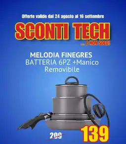 Schiavotto Melodia Finegres Batteria 6PZ +Manico Removibile offerta