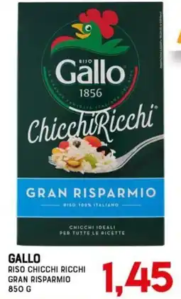 Gran Risparmio Gallo riso chicchi ricchi gran risparmio offerta