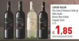 Cash & Carry Grossy Cantine Paolini Vino Conte di Matarocco Sicilia igt offerta