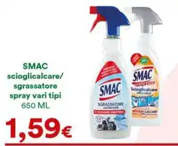 Supermercati Pasquale Prisco SMAC scioglicalcare/sgrassatore spray offerta
